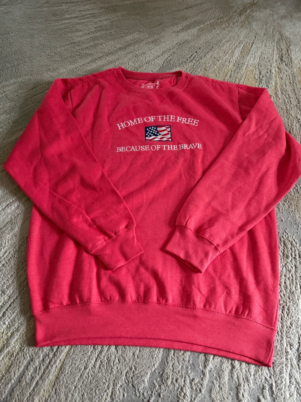 Love in Faith sweatshirt pullover crewneck Americana flag American red XXL